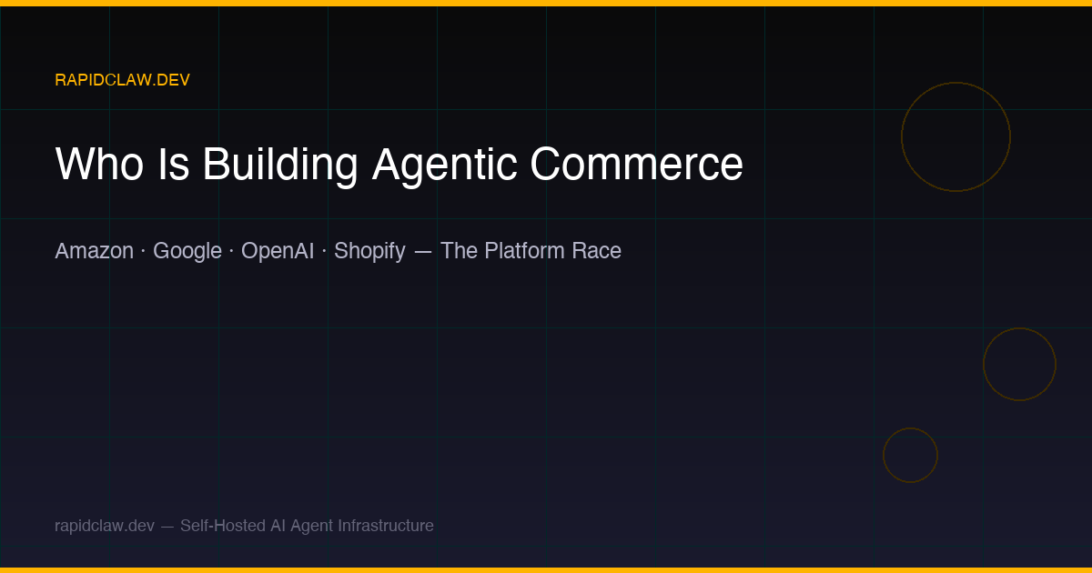 Who Is Building Agentic Commerce — Amazon, Google, OpenAI, Shopify